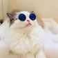 Anti-Slip Cat Sunglasses | Classic Retro Circular Glasses for Pet Accessories, Photos, and Cosplay