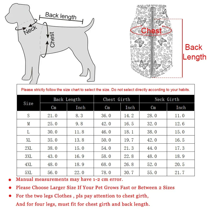 Dog Jacket | Winter Warm Clothes | S-3XL