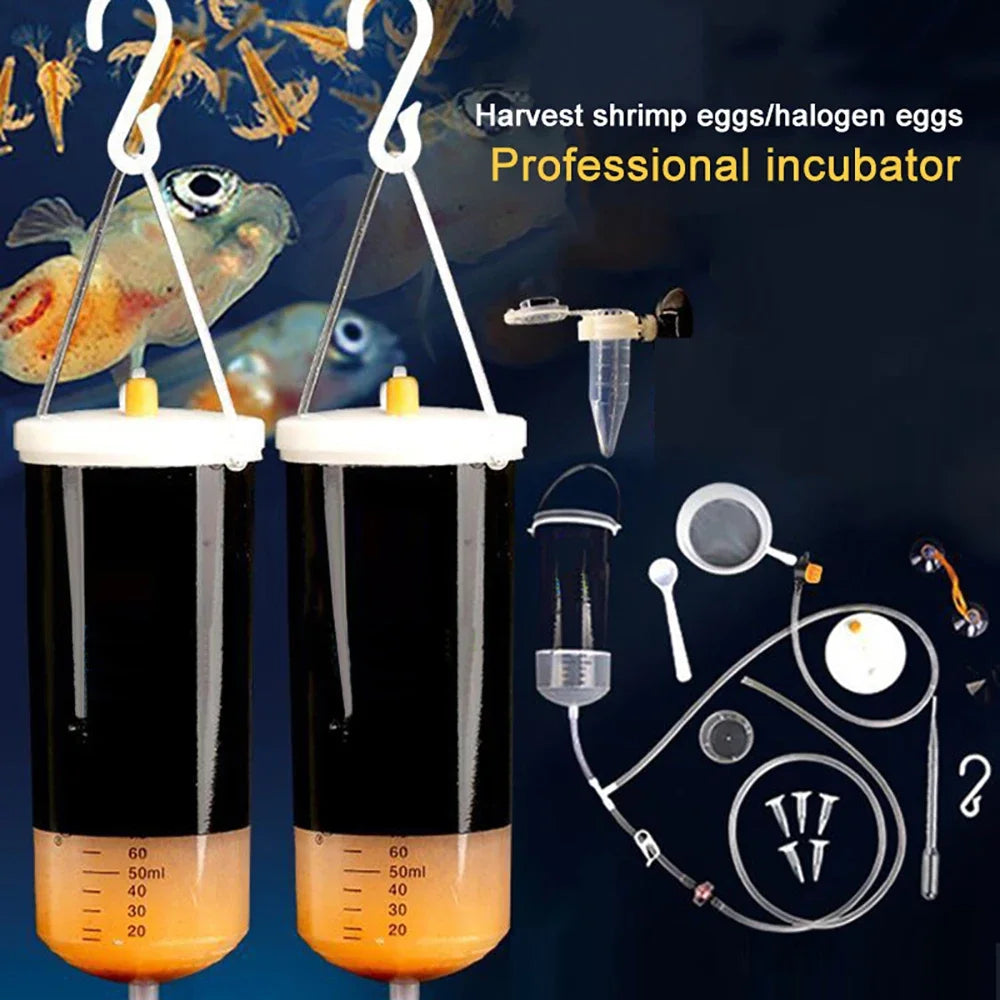 Brine Shrimp Egg Incubator Kit | Efficient Artemia Hatching Bucket with Complete Accessories for Fish & Reptile Feeding