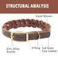 Real Leather Woven Dog Collar