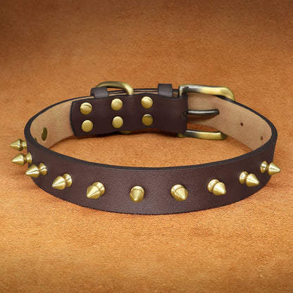 Spiked Studded Collar | Anti-Bite, Adjustable Neck Strap for Dogs and Cats