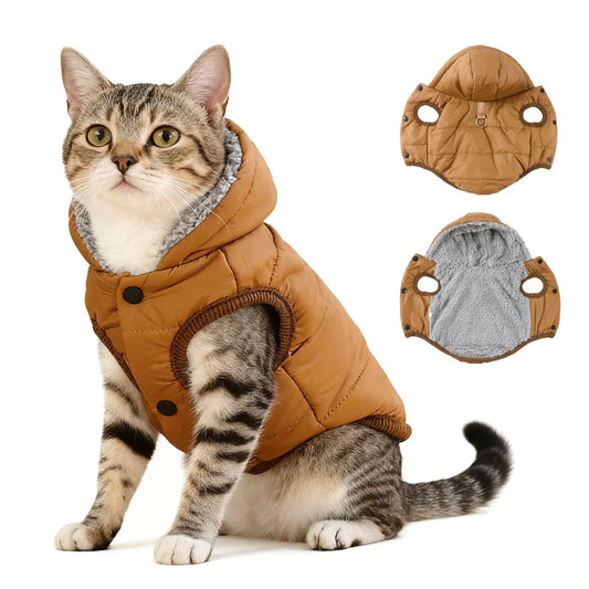 Warm Cats Hoodie Coat | Windproof & Fleece