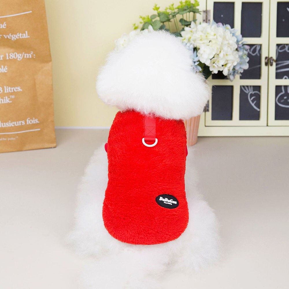Warm Pet Dog Sweater | Fleece Winter Clothes for Small Dogs and Cats | Soft & Comfortable