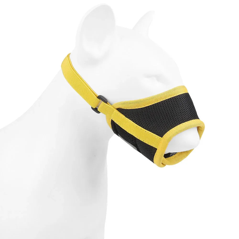 Adjustable Anti-Bark Mesh Dog Muzzle