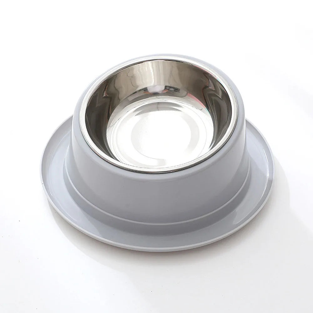 Tilted Food Dish with Non-Skid Stand