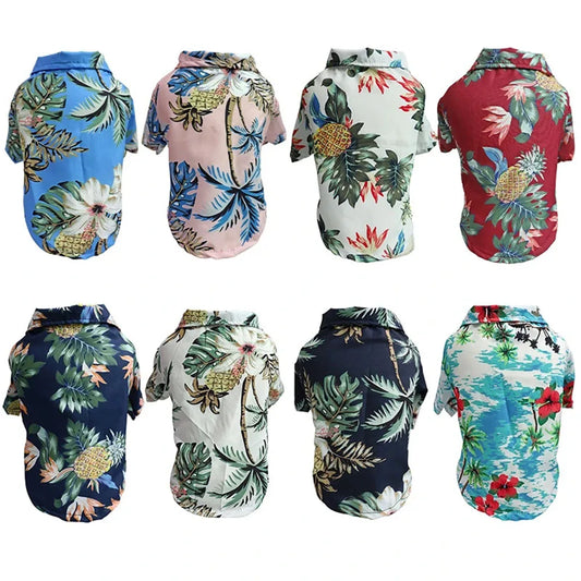 Dog Hawaiian Shirt for Small to Medium Pets