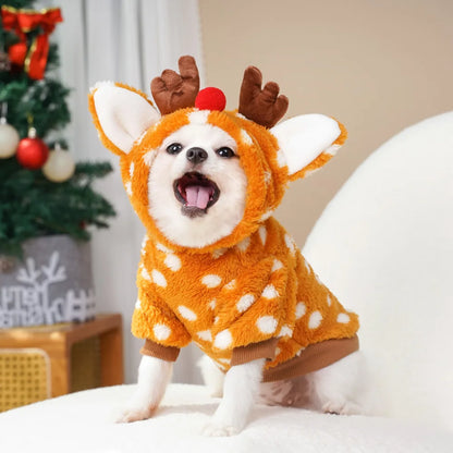 Christmas Reindeer Pet Hoodie