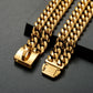 Gold & Silver Cuban Link Dog Collar