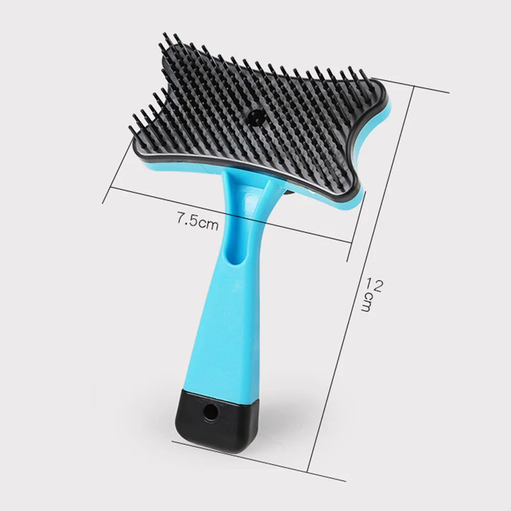 Dog & Cat Grooming Brush with Self-Cleaning Bristles
