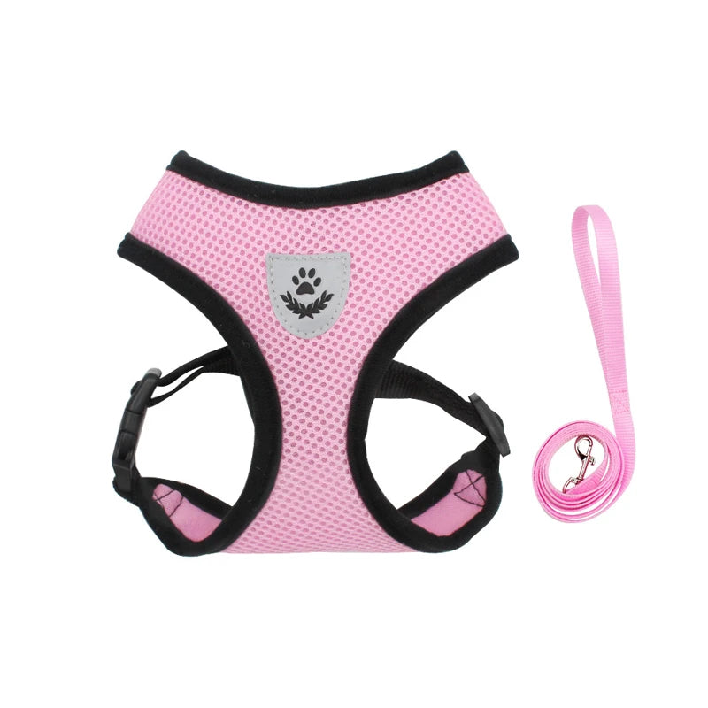 Pet Harness Leash Set | Reflective & Breathable