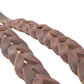 Real Leather Woven Dog Collar
