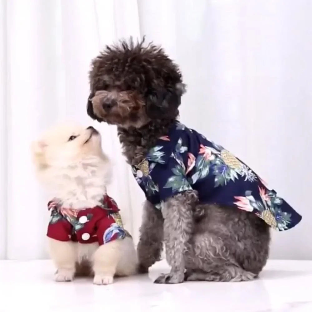 Dog Hawaiian Shirt for Small to Medium Pets