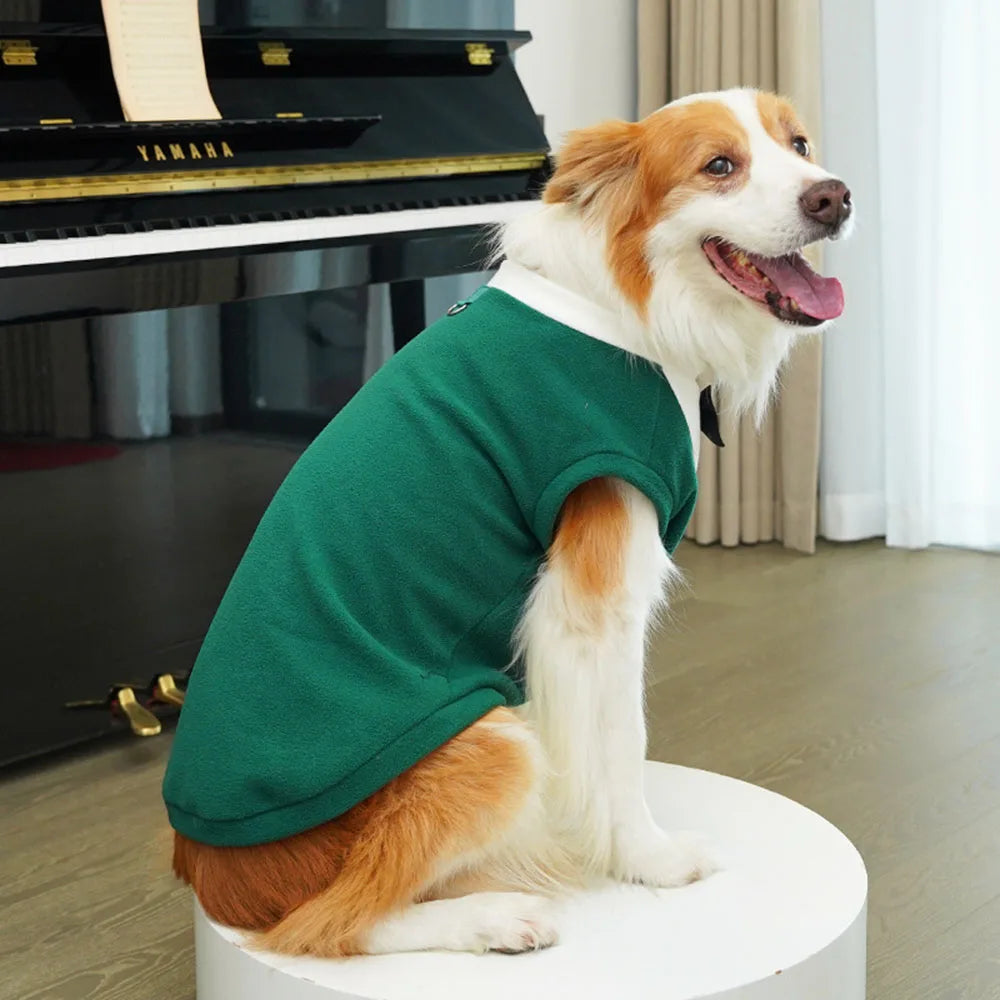 Extra-Large Winter Fleece Tuxedo with Bow Tie