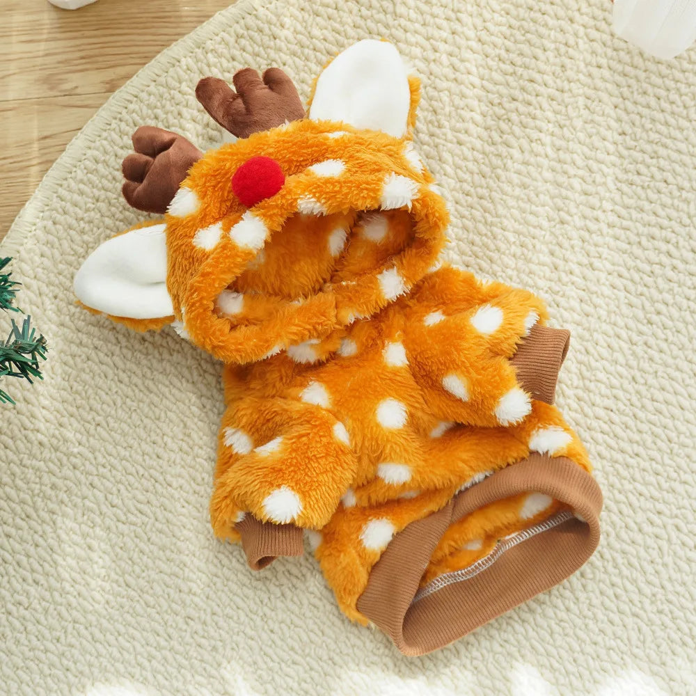 Christmas Reindeer Pet Hoodie