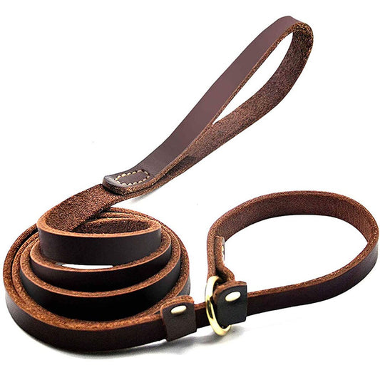 Leather Slip Lead | Adjustable Loop