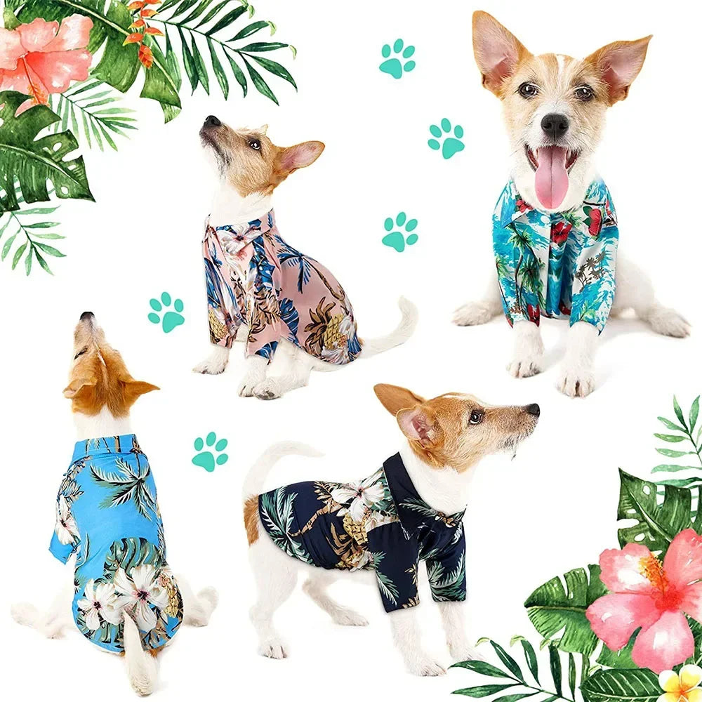 Dog Hawaiian Shirt for Small to Medium Pets