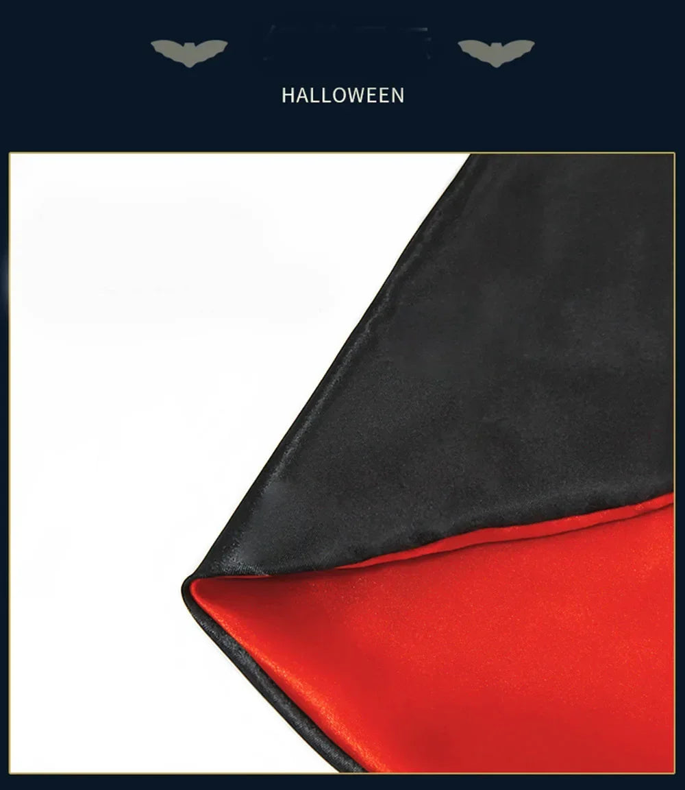 Cat Halloween Costume | Red & Black Cloak