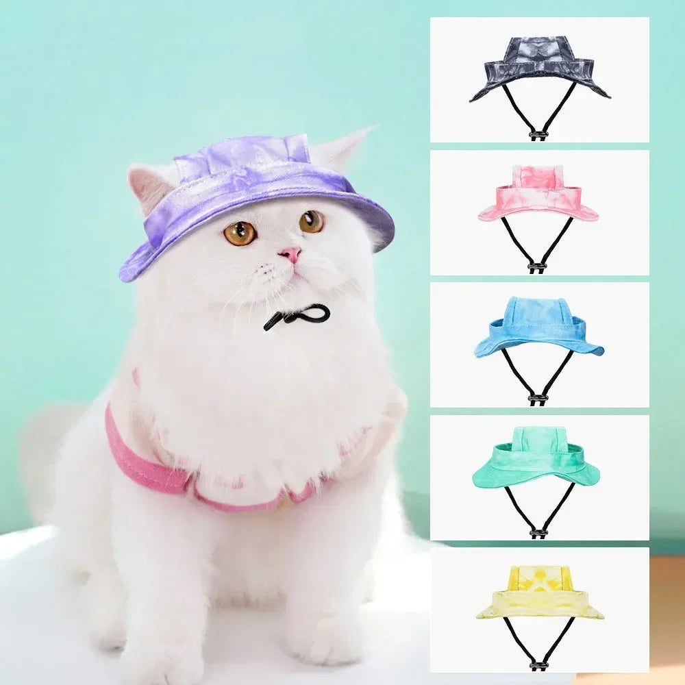 Small Dog/Cat Cowboy Hat with Ear Holes | Multiple Colours Available