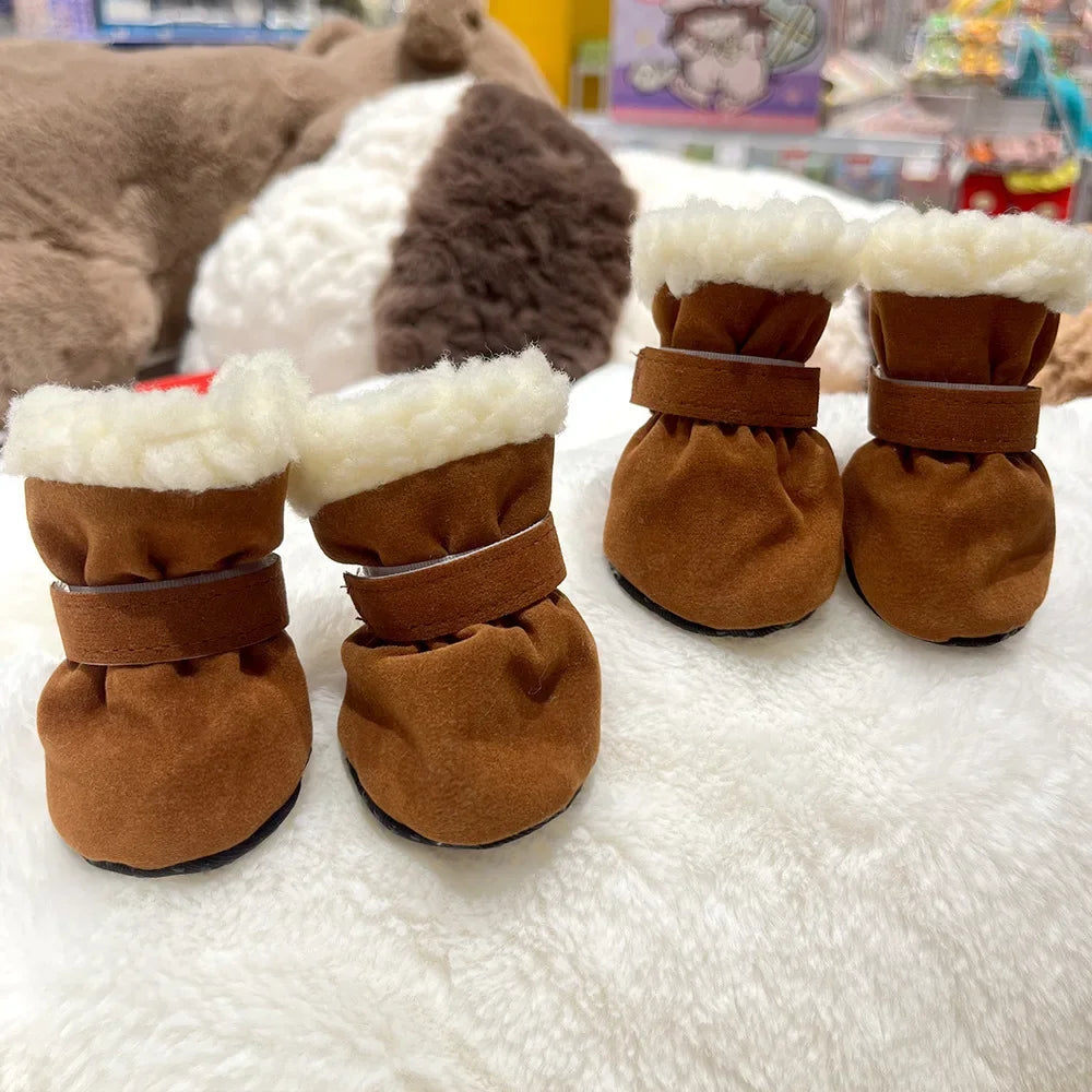 Dog Snow Boots with Anti-Slip Sole