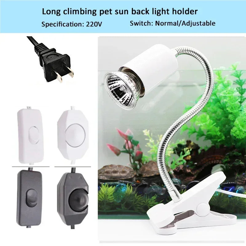 Adjustable Clip-On UVA/UVB Reptile Heat Lamp