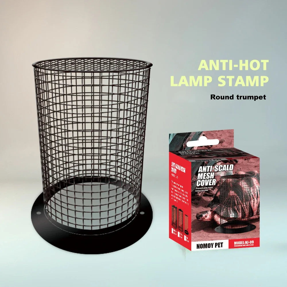 Anti-Scald Mesh Cover for Reptile Heat Lamps | Protective Heat Lamp Shield for Reptile Enclosures