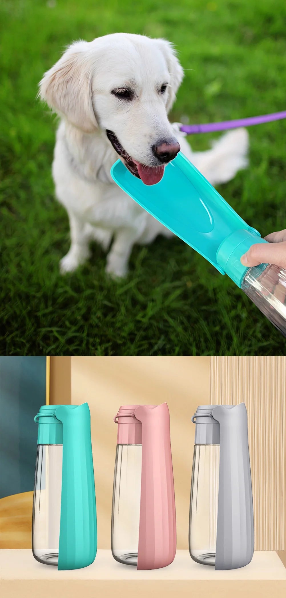 Dog Water Bottle | Leak Proof & Portable