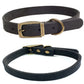 Leather Dog Collar with Heavy Duty Hardware