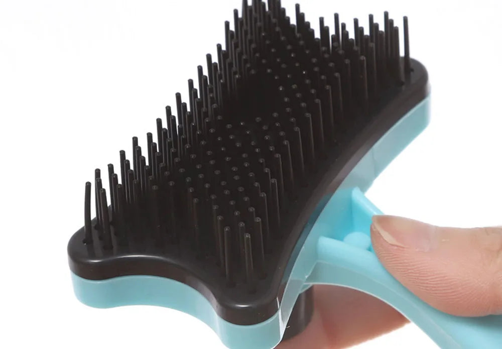 Dog & Cat Grooming Brush with Self-Cleaning Bristles