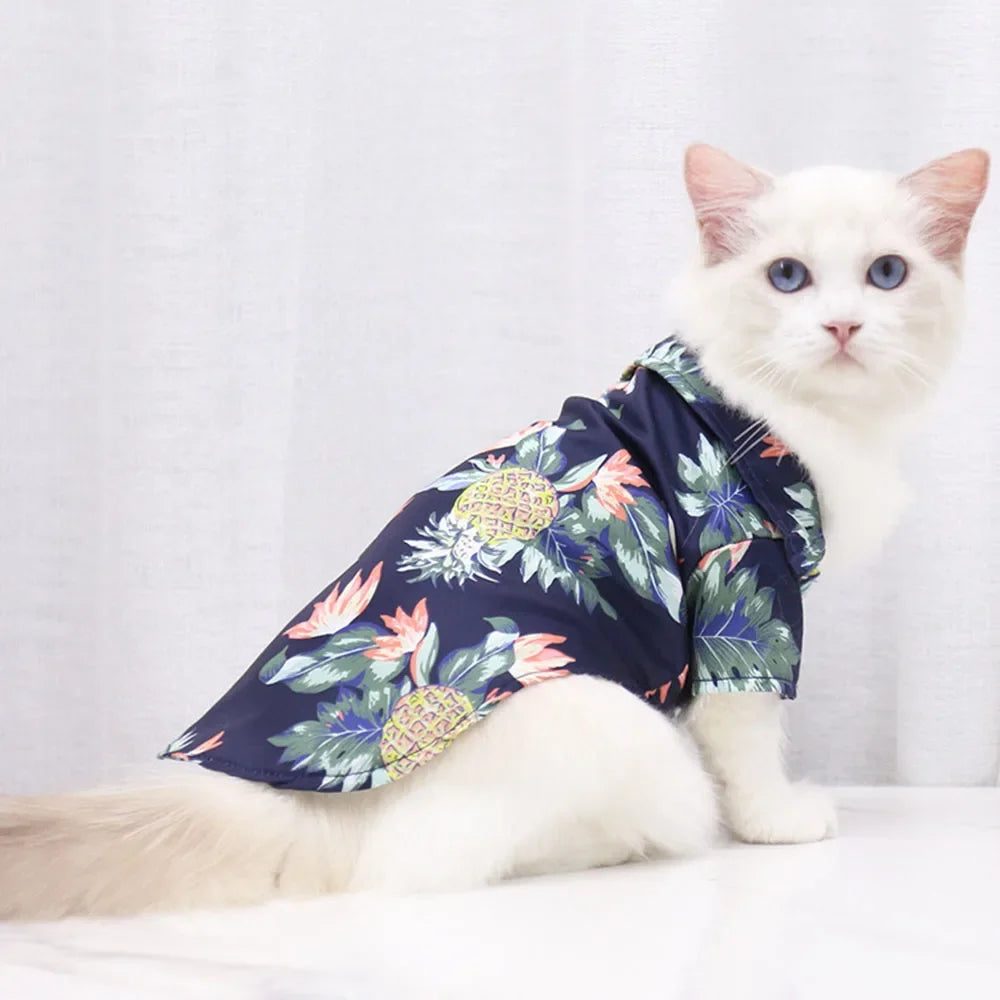 Dog Hawaiian Shirt for Small to Medium Pets