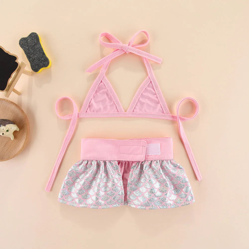 Cute Summer Dress Set for Small Dogs