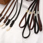 130cm Braided Leather Dog Leash for Large and Medium Breed Dogs | Durable Training Walking Leash in Brown/Black