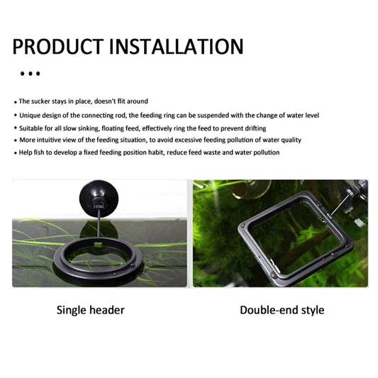 Fish Tank Feeding Ring Feeder | Square & Circular