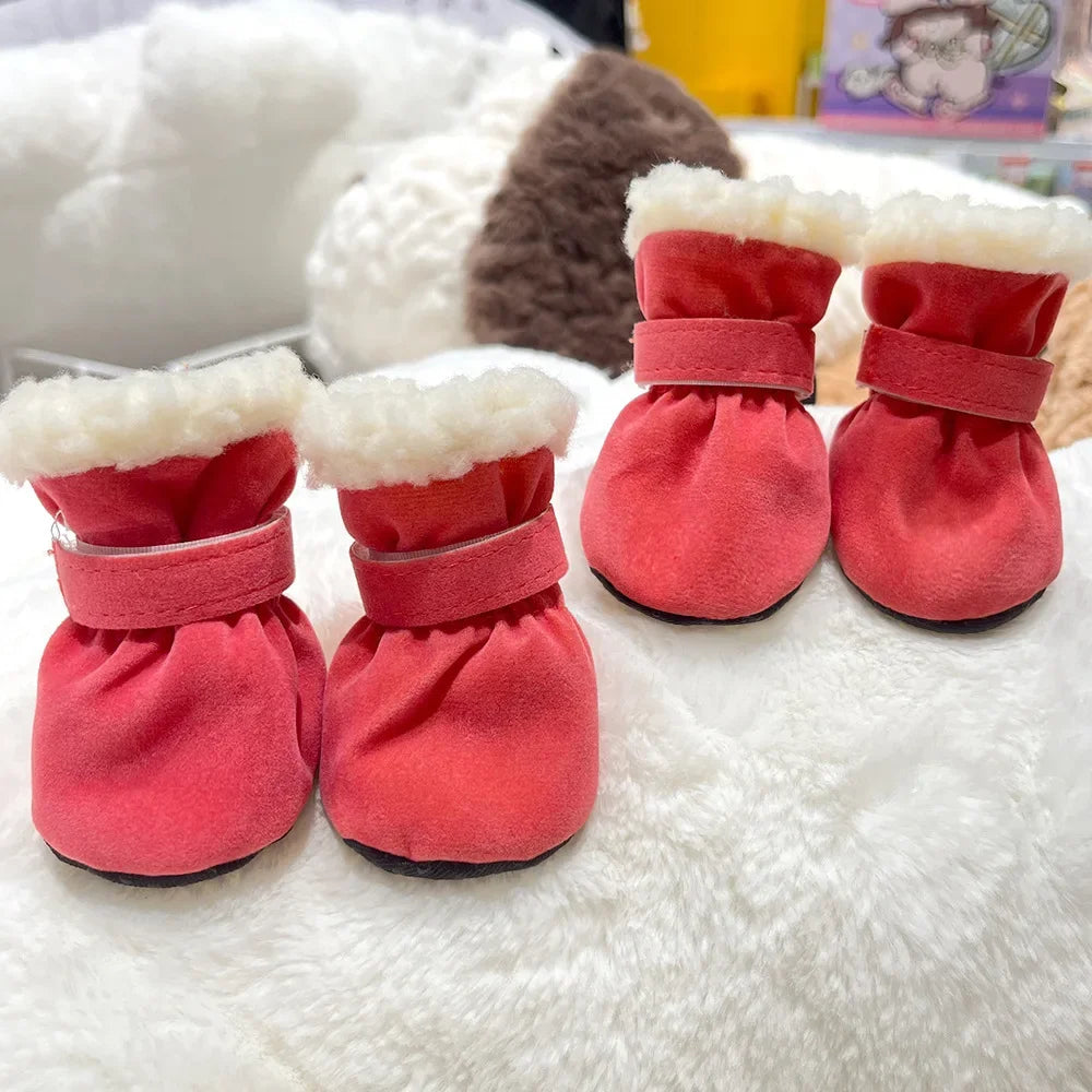 Dog Snow Boots with Anti-Slip Sole