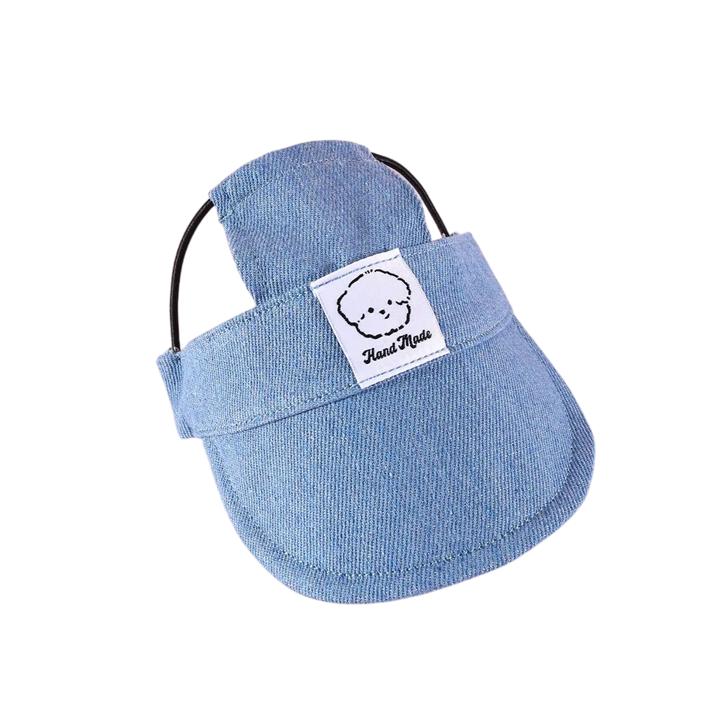Dog Hat with Ear Holes | Denim Cap