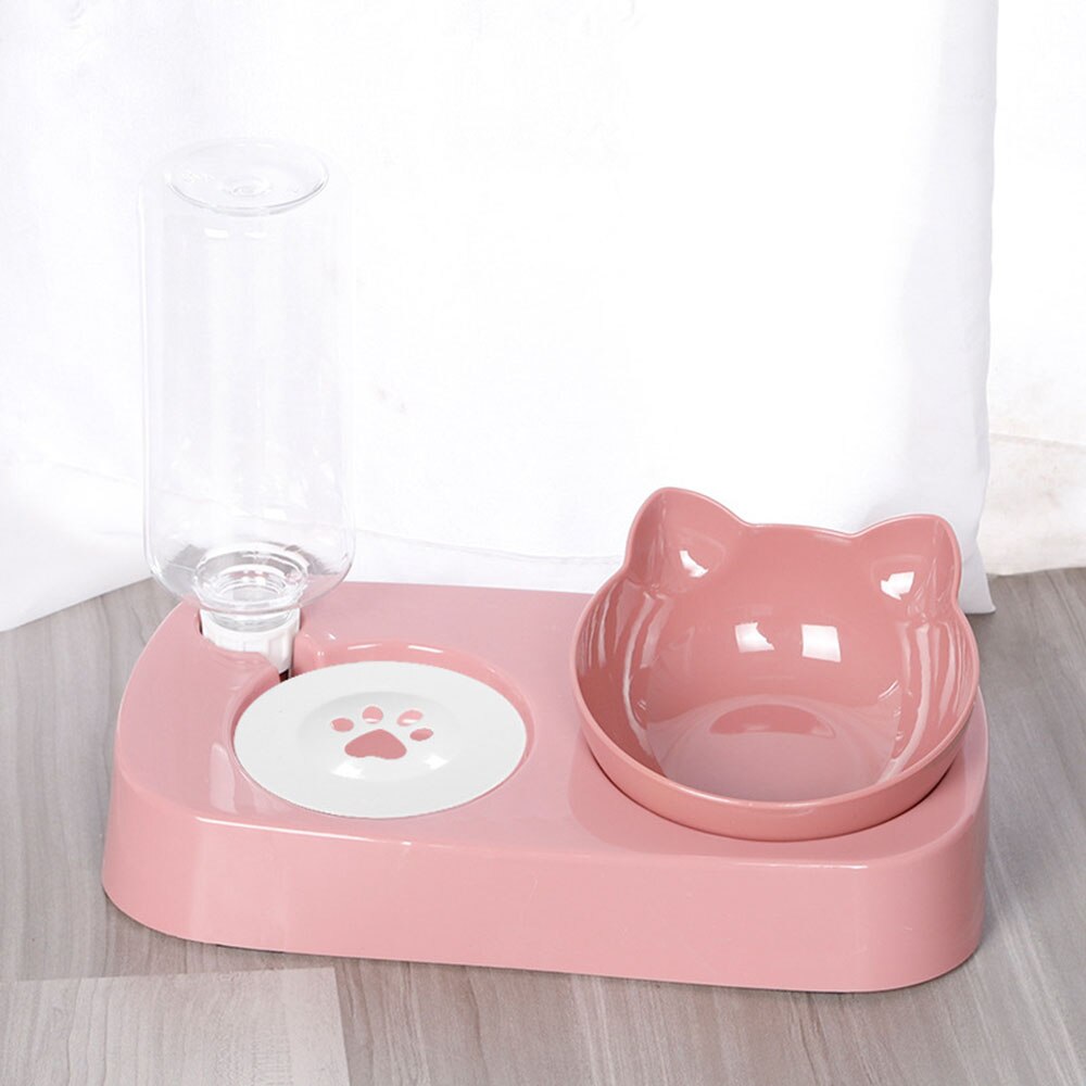 2-in-1 Pet Feeder Bowl | Automatic Drinking Fountain and Food Bowl for Dogs and Cats