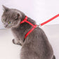 Adjustable Pet Cat Collar and Leash Set | Cozy Nylon Harness for Cats, Kittens, and Small Dogs | Pet Accessories