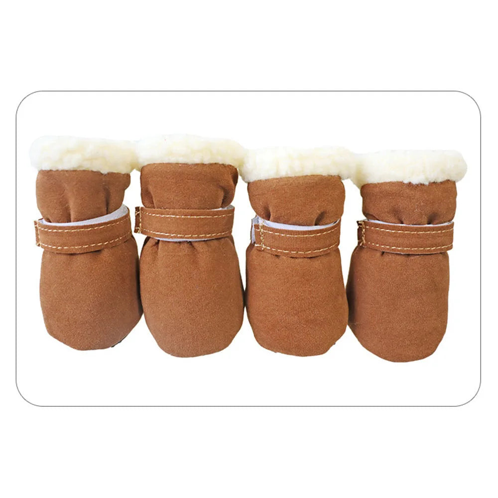 Dog Snow Boots with Anti-Slip Sole