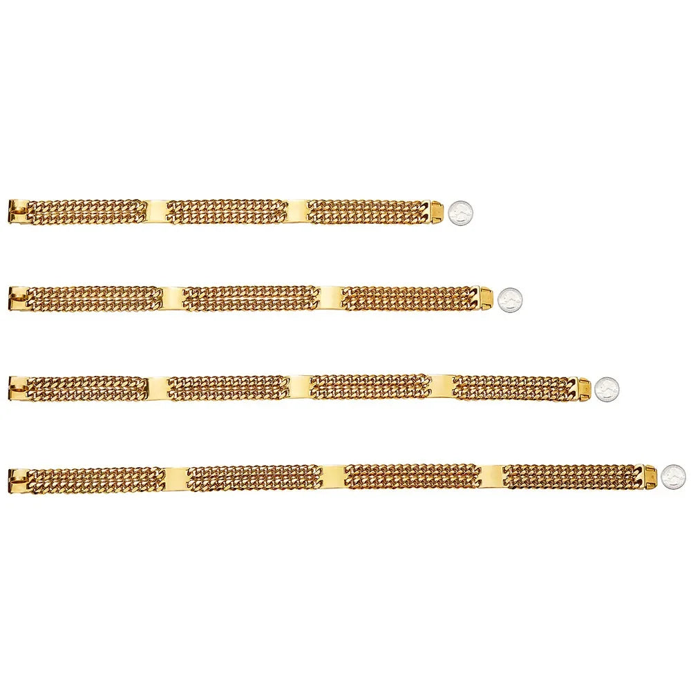 Gold & Silver Cuban Link Dog Collar