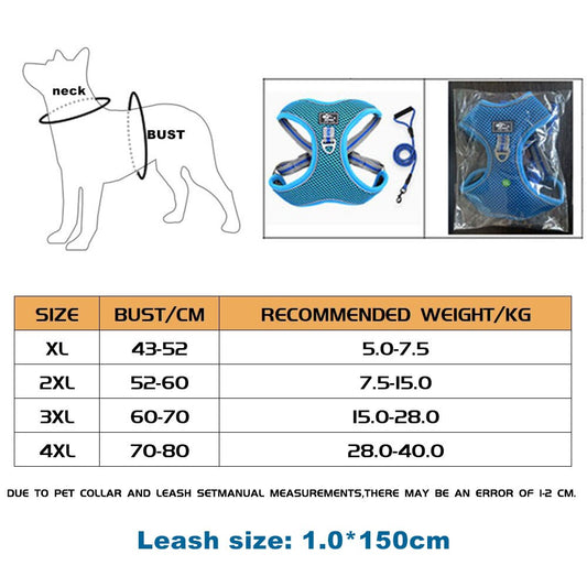 Reflective No Pull Dog Harness | Leash Included