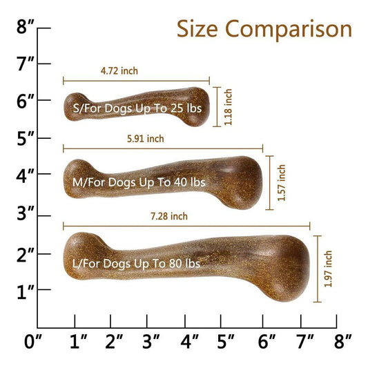 Durable Dog Chew Toy Bone | Beef Flavour