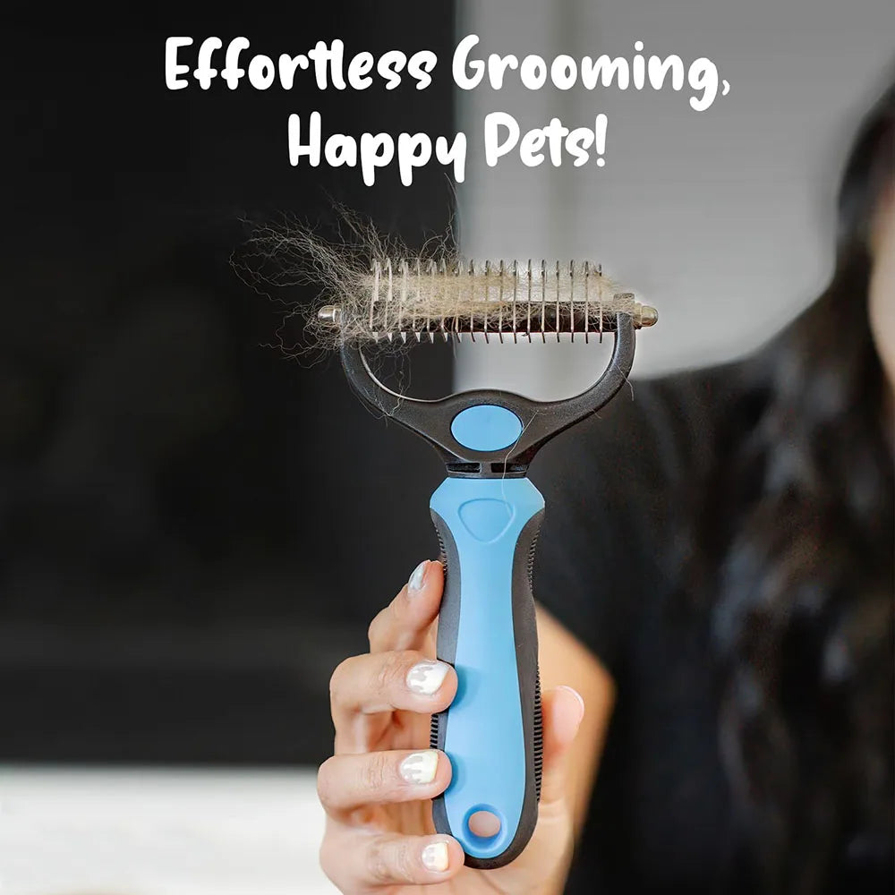 Pet Dematting Tools | 2 Pack Rake & Comb