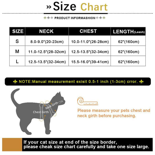 Adjustable Dog Harness with Leash Set for Small Dogs and Cats | Breathable Pet Chest Vest and Leash | Pet Accessories