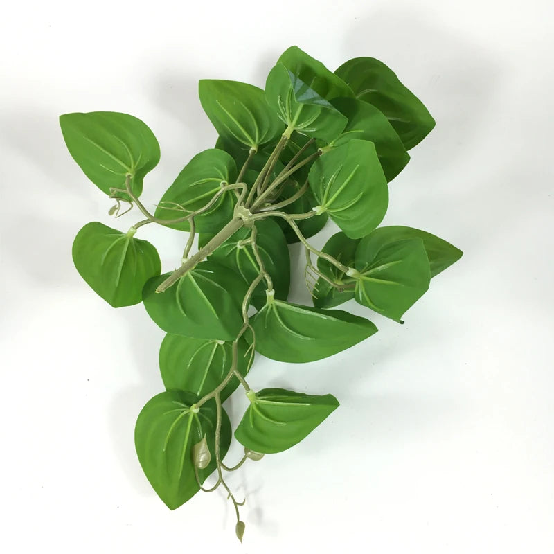 Artificial Hanging Vine Plants | Lifelike Begonia Leaf Rattan Greenery for Home, Balcony, and Garden Decor