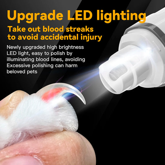 Dog Nail Grinder with LED Light
