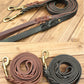 Soft Real Leather Dog Leash | Braided Design