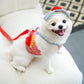 Cartoon Pet Harness Leash Sun Hat Set