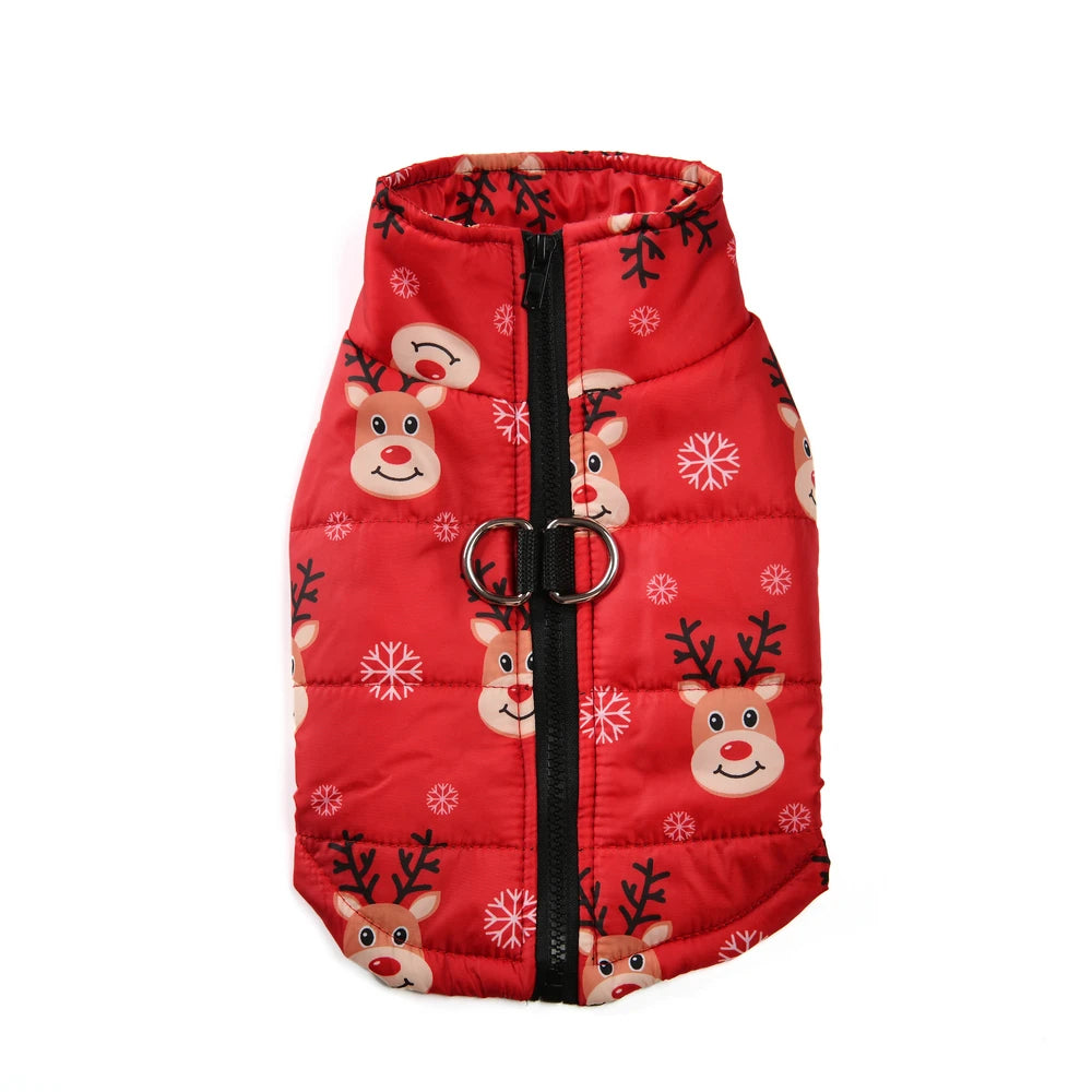 Winter Pet Dog Jacket with D-ring | XS-2XL