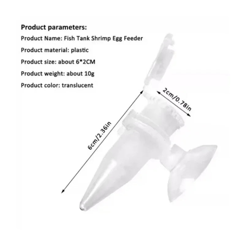 Self-Suspending Shrimp Egg Feeder | Pollution Prevention for Clean Fish Tanks