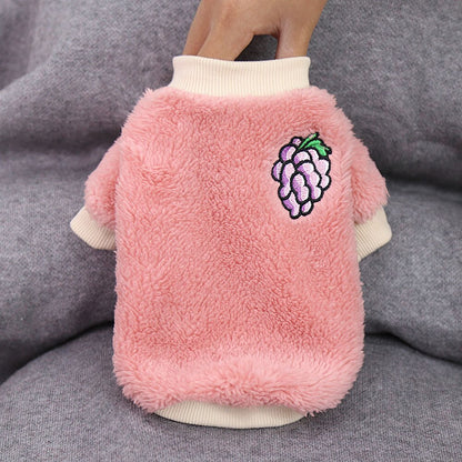 Soft Fleece Dog Coat Jacket | Fun Fruit Designs