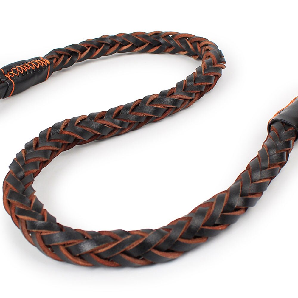 Durable Leather Dog Leash | No Pull Braided Design | Ideal for Training & Walking Large & Medium Dogs